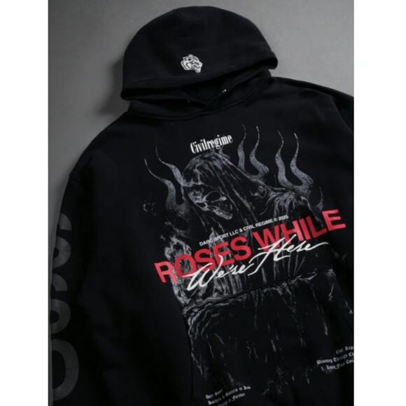 Darc Sport Men's Black Life And Death Pierce Hoodie Size L - Picture 12 of 13